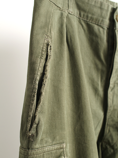 【USED】FRENCH ARMY M-47 CARGO PANTS SIZE-43? フランス軍M47カーゴパンツサイズ43?