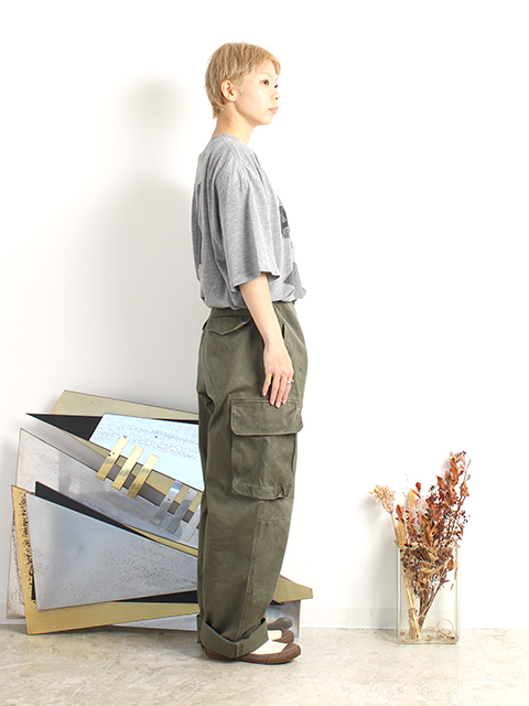 【USED】FRENCH ARMY M-47 CARGO PANTS SIZE-43 フランス軍M47カーゴパンツサイズ43