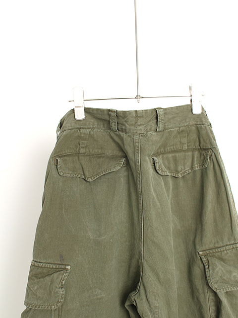 【USED】FRENCH ARMY M-47 CARGO PANTS SIZE-43 フランス軍M47カーゴパンツサイズ43