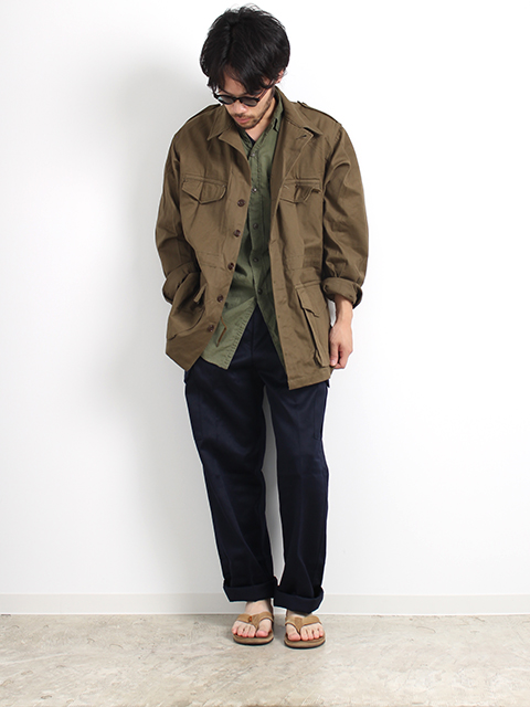 French Military M47 Field Jacket Overdyed Black フランス軍 M47