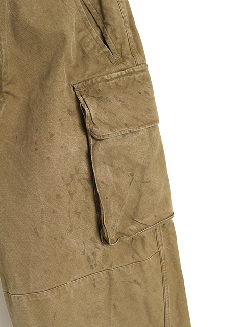 【USED】FRENCH ARMY M-47 CARGO PANTS SIZE-35? フランス軍M47カーゴパンツサイズ35?