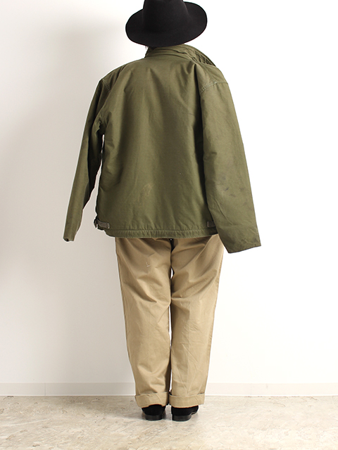 【USED】FRENCH ARMY M-52 2TUCK CHINO TROUSERS SIZE34 フランス軍M52 2タックチノトラウザーサイズ34