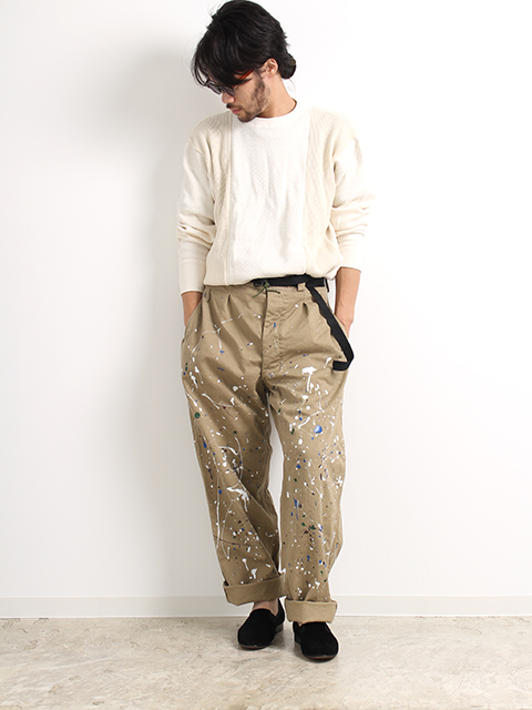 FRENCH ARMY M52 TROUSERS PAINTED-OIKOS 毎日を楽しく豊かにする洋服 