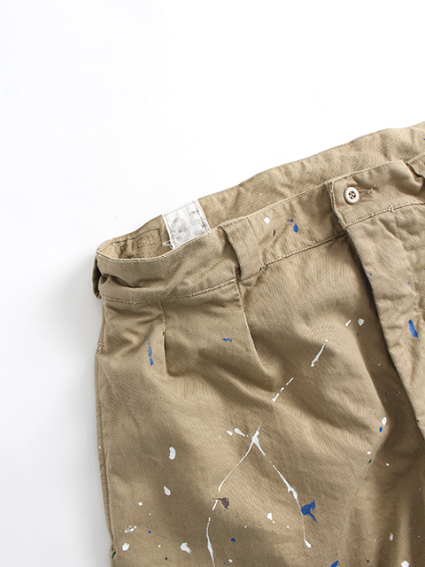 FRENCH ARMY M52 TROUSERS PAINTED フランス軍M52トラウザーペイント OIKOS-古着&ミリタリー(SUNNY
