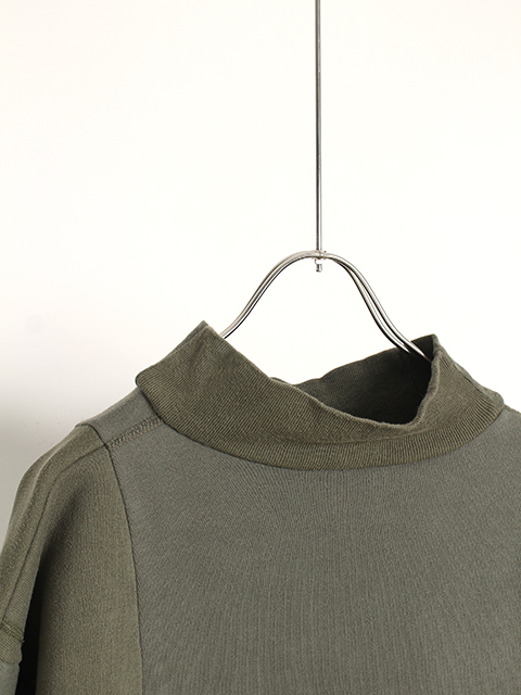 REMAKE FRENCH MOCK NECK LOOSE SWEAT yoused リメイクフレンチモックネックルーズスウェット