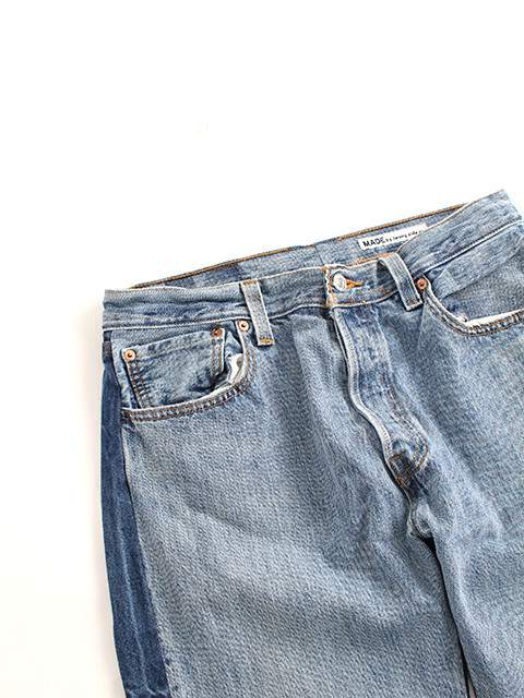 フロントローデニムパンツサイズ3B置きウエスト部分