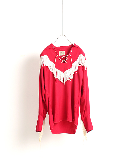 【USED】60s H BAR C FRINGE WESTERN SHIRT エイチバーシーフリンジウエスタンシャツ