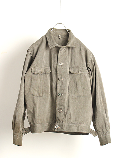 【USED】70s JAPAN VINTAGE UNKNOWN GRAY DENIM JACKET 日本グレーデニムショートブルゾン