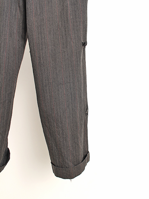 USED】50s JAPAN VINTAGE BLACK STRIPE TROUSERS-OIKOS 毎日を楽しく