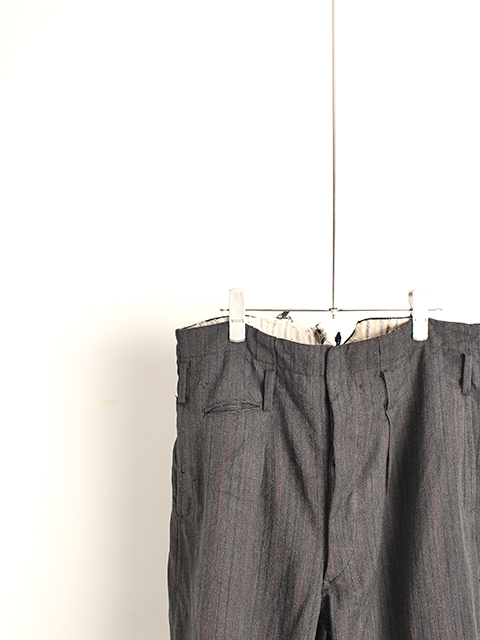 【USED】50s JAPAN VINTAGE BLACK STRIPE TROUSERS 日本ヴィンテージブラックストライプトラウザー