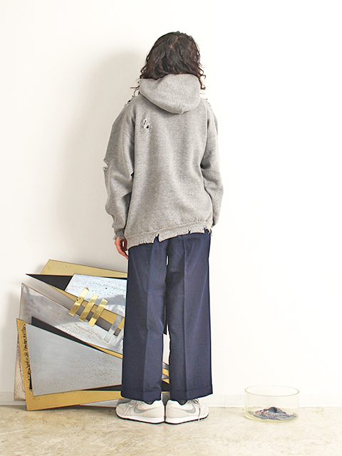 USED】70s JAPAN VINTAGE NAVY GABARDINE TROUSERS-OIKOS 毎日を楽しく