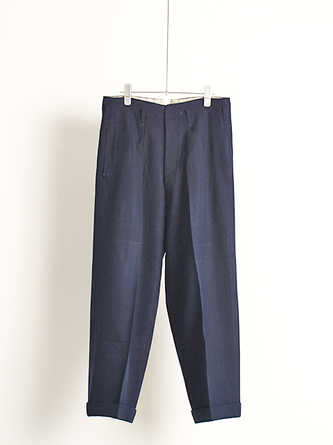 逆の出品物【Gianni versace】vintage navy trousers