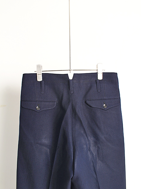 逆の出品物【Gianni versace】vintage navy trousers