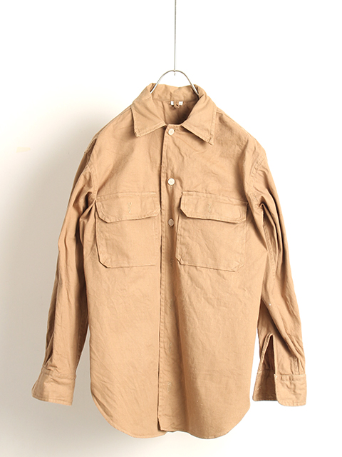 60s? JAPAN VINTAGE WORK SHIRT-MEDIUM 60年代?日本ヴィンテージワークシャツ