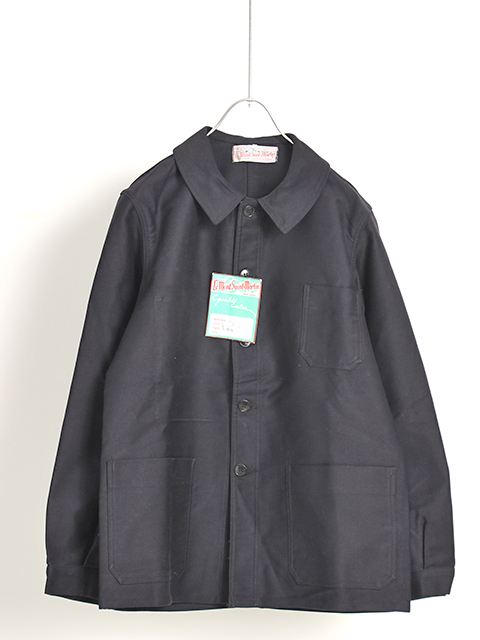 60s～ 'LE MONT SAINT MARTIN'BLACK MOLESKIN FRENCH COVERALL  ル・モンサンマルタンブラックモールスキンカバーオール