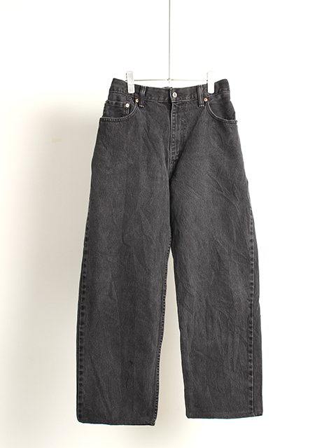 USED】LEVI'S 550 BLACK RESIZED EASY PANTS-OIKOS 毎日を楽しく豊かに