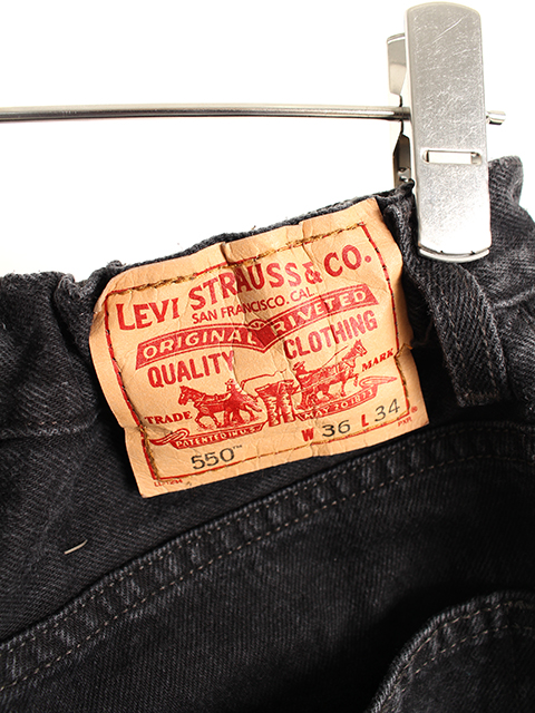 【USED】LEVI’S 550 BLACK RESIZED EASY PANTS リーバイスリサイズイージーパンツブラック