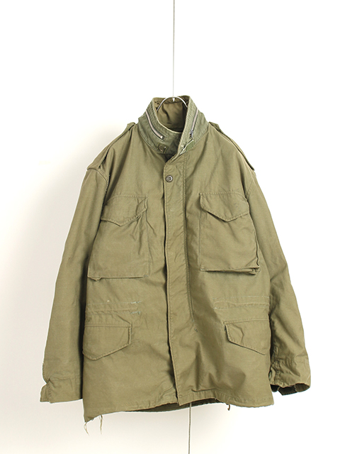 USED】US ARMY M-65 FIELD JACKET 2ND MEDIUM-SHORT WITH LINNER