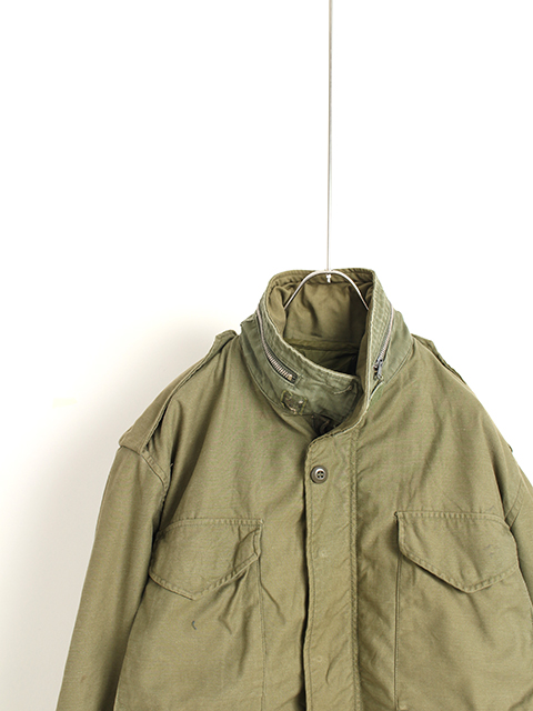 USED】US ARMY M-65 FIELD JACKET 2ND MEDIUM-SHORT WITH LINNER 