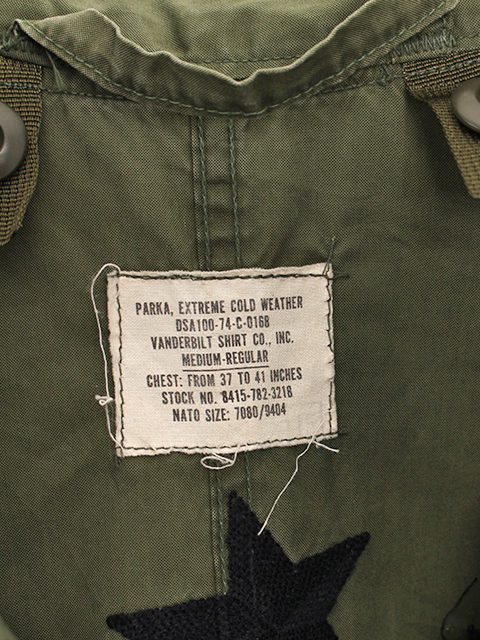 M-65モッズコート74年製マリア刺繍Mサイズ