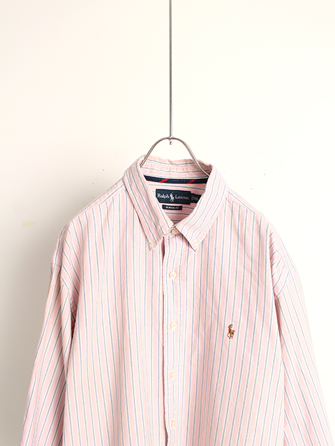 USED】RALPH LAUREN HALF SLEEVE BUTTON DOWN- 毎日を楽しく豊かにする