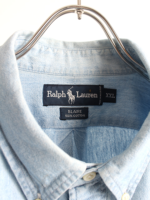 USED】RALPH LAUREN BUTTON DOWN SHIRT 'BLAIRE' XXL - 毎日を楽しく