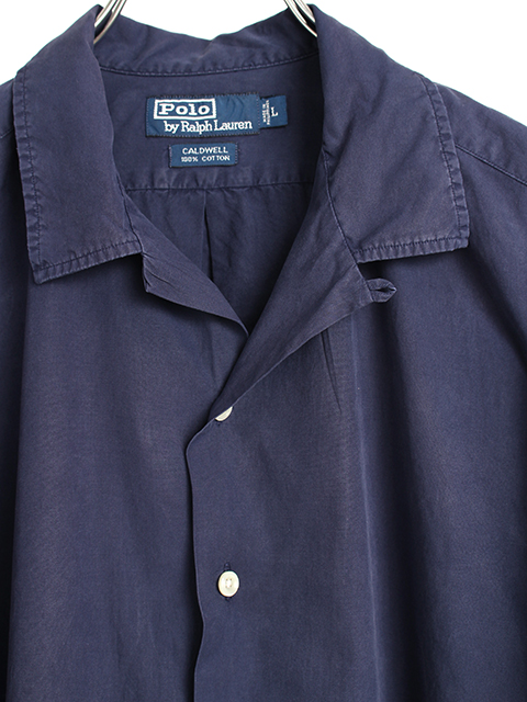 USED】RALPH LAUREN 'CALDWELL' NAVY SHIRT-OIKOS 毎日を楽しく豊かに