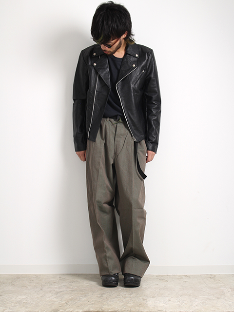 RE LEATHER DOUBLE RIDER'S JACKET yoused リメイクレザーダブルライダースジャケット