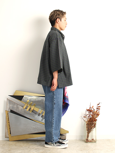 REMAKE WIDE DENIM PANTS-SUNNY SIDE UP SIZE-2 -OIKOS 毎日を楽しく 