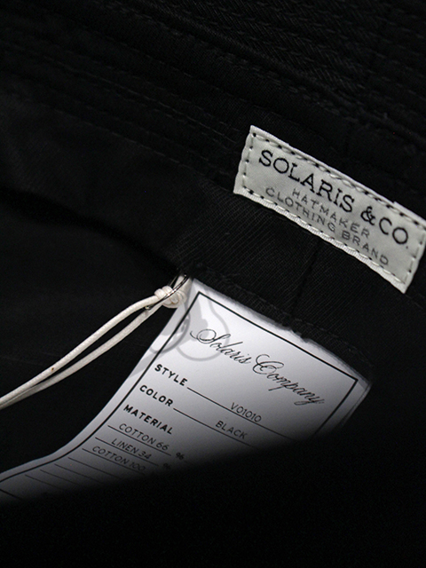 セーラーハットブラックSOLARIS & CO./ソラリス
