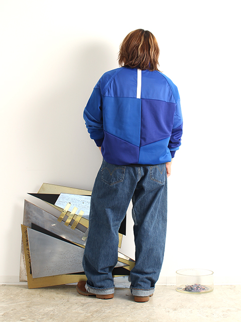 REMAKE WIDE DENIM PANTS-SUNNY SIDE UP SIZE-4 リメイクワイドデニムパンツサニーサイドアップ