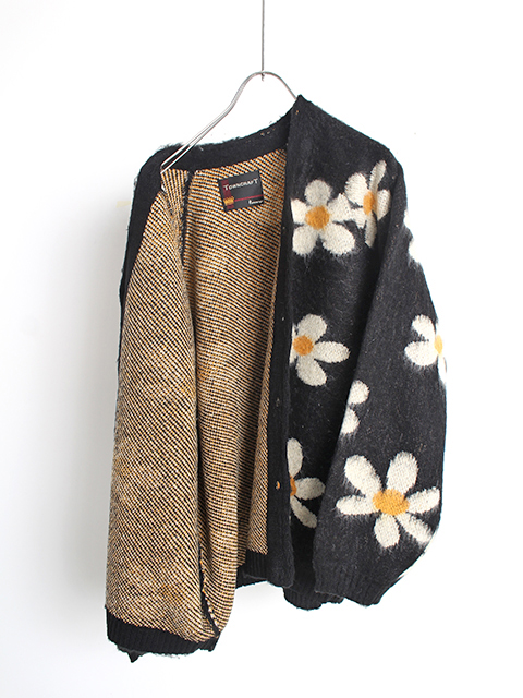 TOWNCRAFT SHAGGY RAGLAN CARDIGAN FLOWER タウンクラフト シャギーラグランカーディガン フラワー