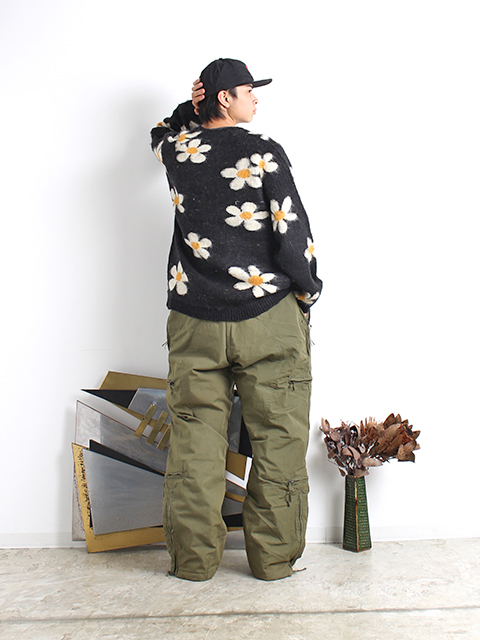 TOWNCRAFT SHAGGY RAGLAN CARDIGAN FLOWER タウンクラフト シャギーラグランカーディガン フラワー