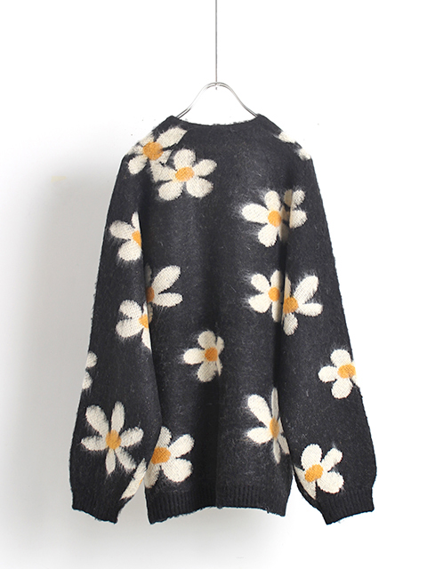 TOWNCRAFT SHAGGY RAGLAN CARDIGAN FLOWER タウンクラフト シャギーラグランカーディガン フラワー