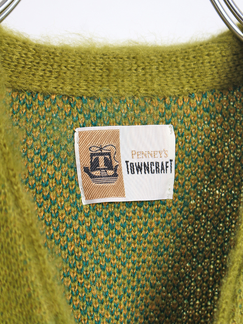 TOWNCRAFT SHAGGY COLOR CARDIGAN タウンクラフト シャギーカラーカーディガン