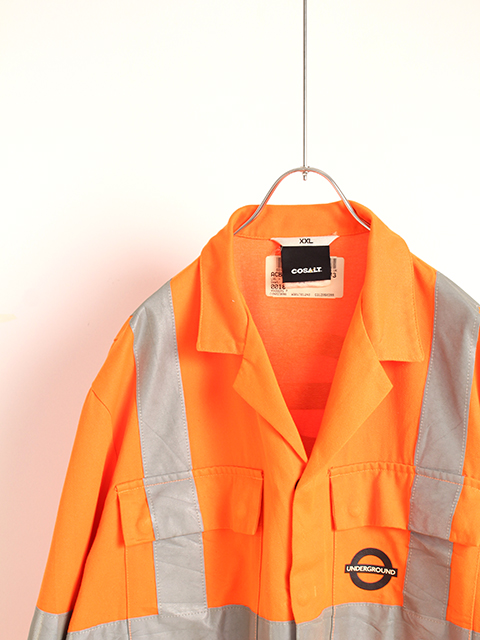 TRAXパーテックスジャケット(イギリス製) グレイッシュオリーブ×オレンジ