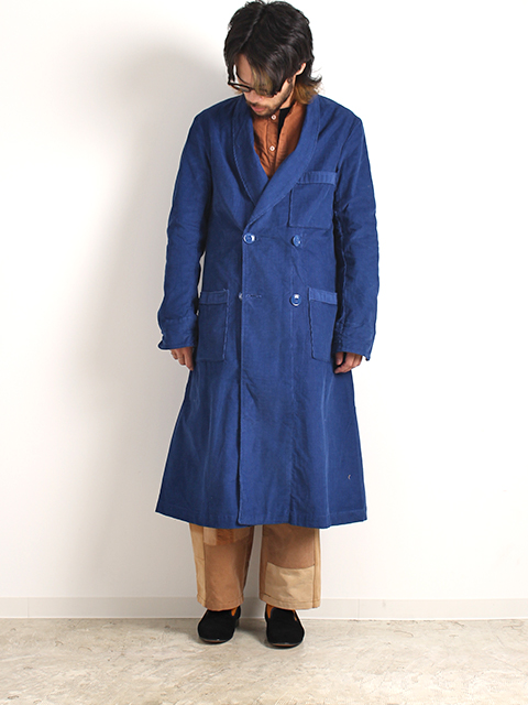 VINTAGE US ARMY HOSPITAL CORDUROY GOWN-OIKOS 毎日を楽しく豊かに 