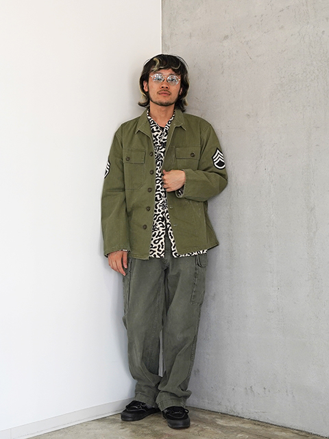 【USED】US ARMY M-47 HBT JACKET アメリカ軍M47ヘリンボンジャケット