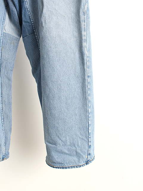 REMAKE WIDE DENIM PANTS-SUNNY SIDE UP SIZE-4 リメイクワイドデニムパンツサニーサイドアップ