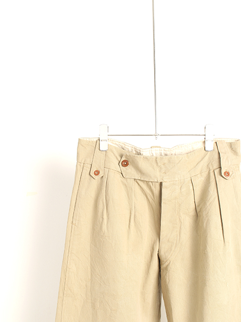 USED】WW2 BRITISH ARMY COTTON DRILL CHINO TROUSERS-OIKOS 毎日を 