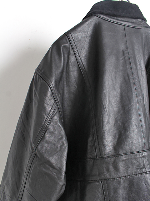 yoused LEATHER CLASSIC WARDEN JACKET