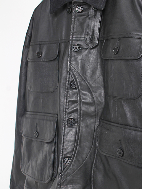 yoused LEATHER CLASSIC WARDEN JACKET