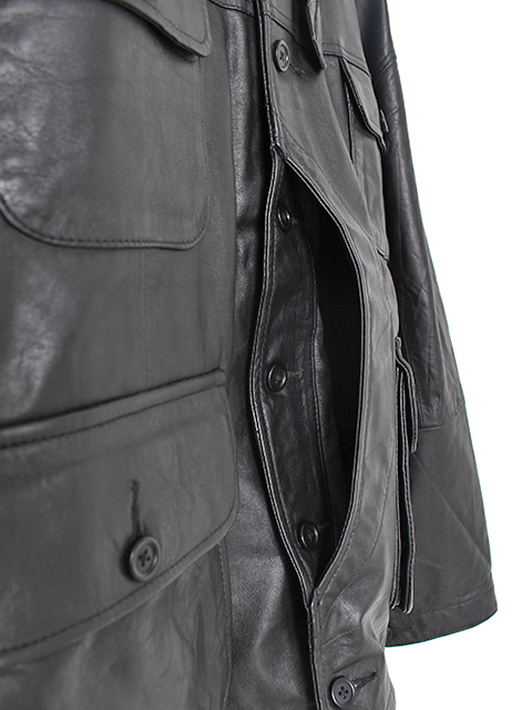 yoused LEATHER CLASSIC WARDEN JACKET