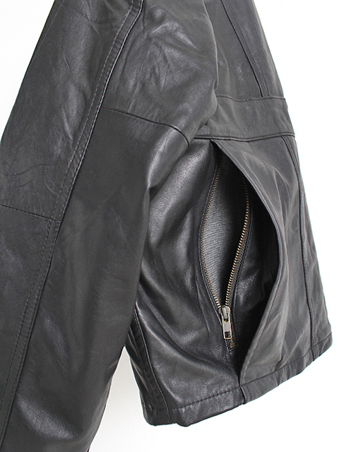 yoused LEATHER CLASSIC WARDEN JACKET