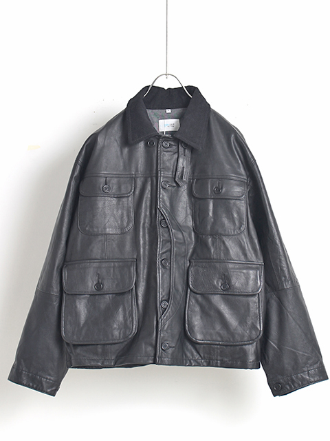 yoused LEATHER CLASSIC WARDEN JACKET