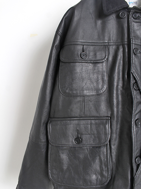 yoused LEATHER CLASSIC WARDEN JACKET