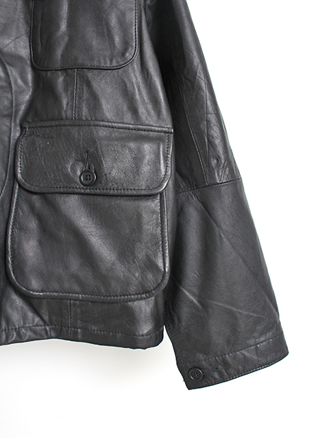 yoused LEATHER CLASSIC WARDEN JACKET