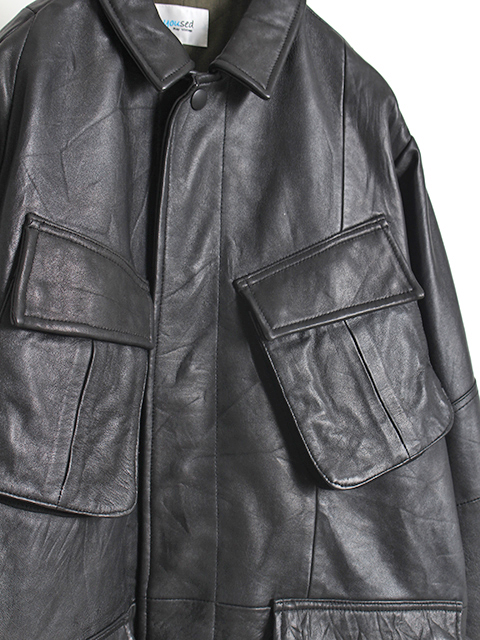 yoused LEATHER JUNGLE FATGUE JACKET