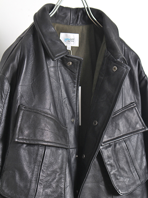 yoused LEATHER JUNGLE FATGUE JACKET