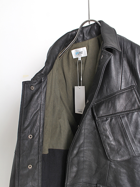 yoused LEATHER JUNGLE FATGUE JACKET